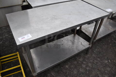 Stainless Steel Table w/ Under Shelf. 48x24x34