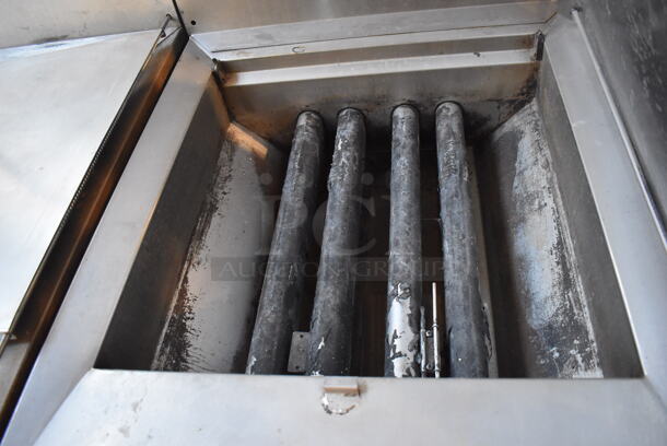 2013 Pitco Frialator DD 24R UFM Stainless Steel Commercial Natural Gas Powered Donut Fryer w/ Grease Trap. 72,000 BTU. 29x43x56 - Image 5 of 8