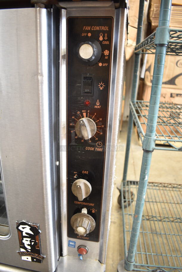 2 Montague Stainless Steel Commercial Natural Gas Powered Full Size Convection Oven w/ View Through Doors, Metal Oven Racks and Thermostatic Controls on Commercial Casters. 2 Times Your Bid! - Image 3 of 8