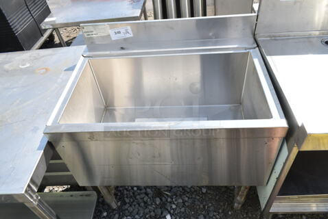 Advance Tabco CRI-12-30-7 Stainless Steel Ice Bin w/ Cold Plate. 