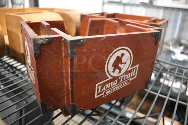 6 Various Wooden Countertop Multi Compartment Bins. Includes 10.5x6.5x7. 6 Times Your Bid! - Image 4 of 5