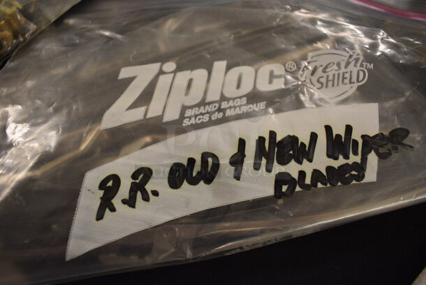 ALL ONE MONEY! Lot of Rolls Royce Items Including Clock, License Plate Cover, Cuff Links, Windshield Wiper Blades, Spirit of Ecstasy Emblem, Flash Light, Aprons, Car Parts and Mini Fuses - Image 9 of 12