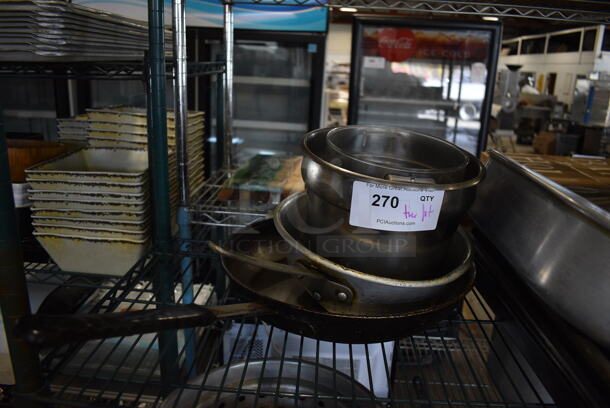 ALL ONE MONEY! Tier Lot of Various Items Including Metal Drop In Bins and Skillets - Image 2 of 5