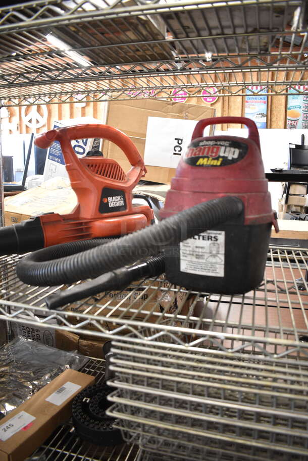 2 Items; 2E200 Wet Dry Vacuum and Black & Decker Leaf Blower. 2 Times Your Bid! - Image 2 of 9
