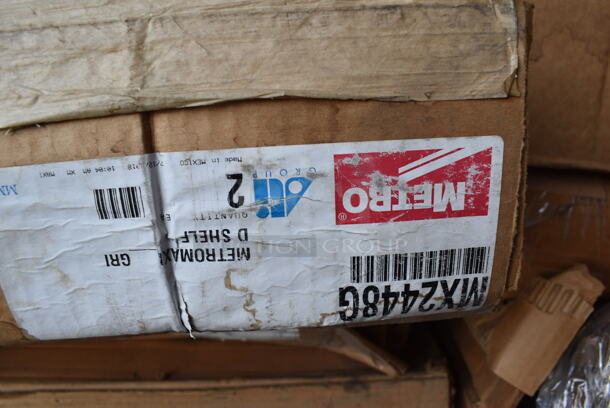 PALLET LOT OF 14 Various Boxes of Shelves Including Metro 18x30, Metro 24x48, Metro 24x30. 14 Times Your Bid! - Image 5 of 11