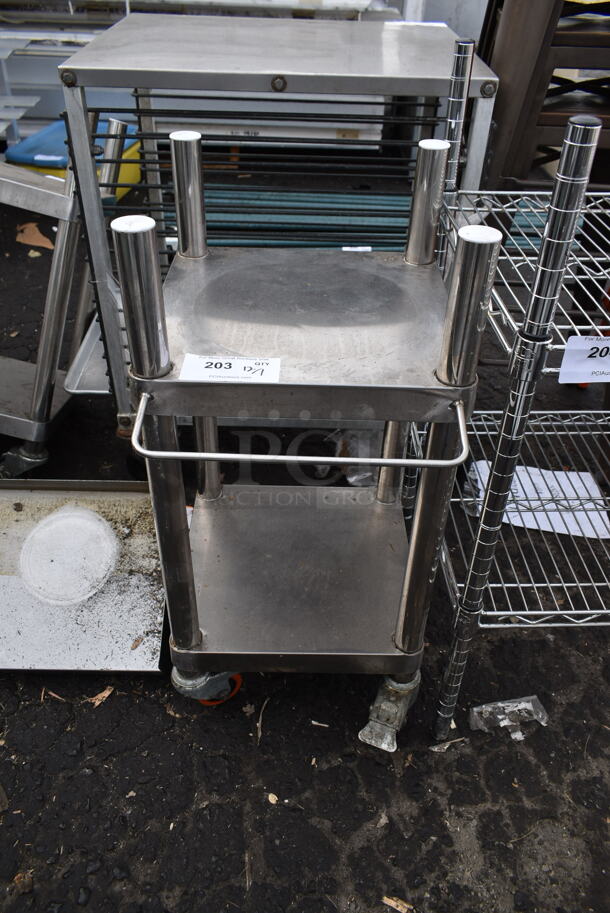 Stainless Steel Equipment Stand w/ Under Shelf on Commercial Casters. - Image 1 of 2