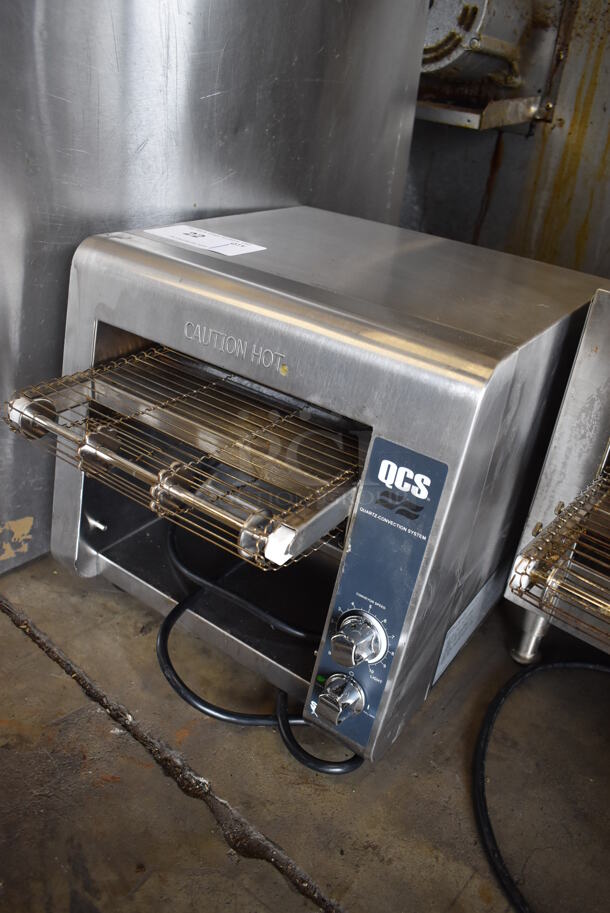 Star Holman QCS-1-350C Stainless Steel Commercial Countertop Electric Powered Conveyor Oven. 120 Volts, 1 Phase. 14x17x13. Tested and Working! - Image 2 of 5