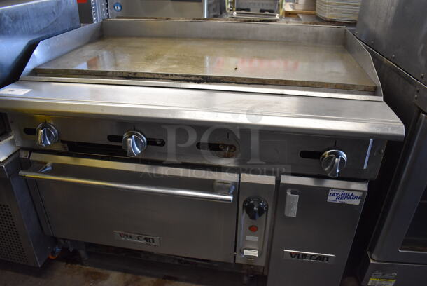 Vulcan Stainless Steel Commercial Natural Gas Powered Flat Top Griddle w/ Oven. 48x38x40 - Image 7 of 11