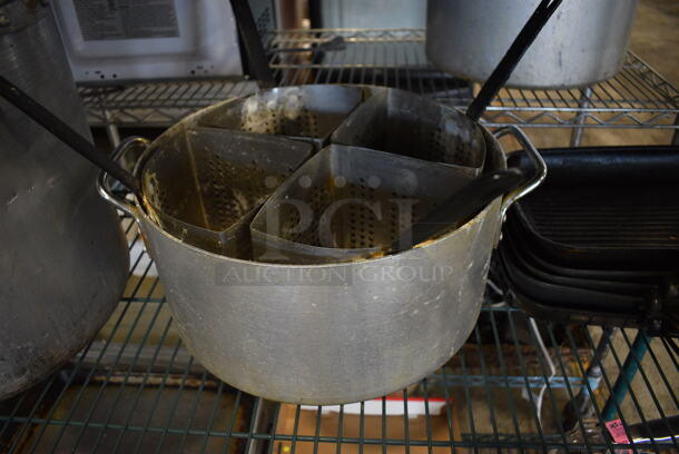 ALL ONE MONEY! Tier Lot of Various Items Including 2 Metal Stock Bins, 4 Baskets and 5 Skillets - Image 4 of 5