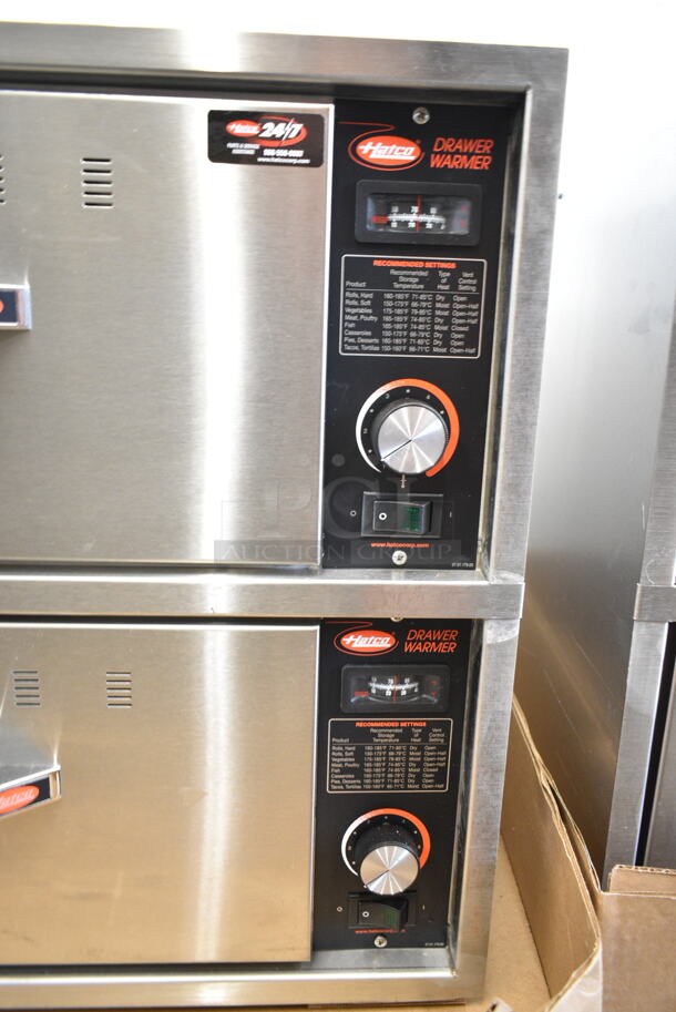 BRAND NEW! Hatco HDW-2B Stainless Steel Commercial Freestanding Two Drawer Warming Drawer. 120 Volts, 1 Phase. Tested and Working! - Image 4 of 10