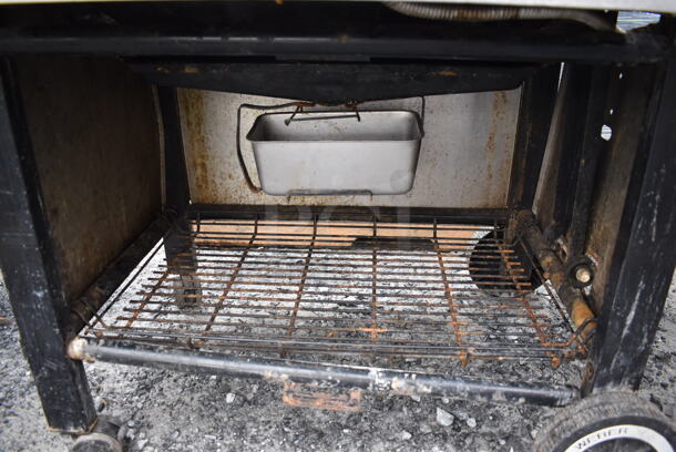 Weber Summit Metal Outdoor Propane Gas Powered Grill w/ Right Side Single Burner Range on Commercial Casters. 66x29x46 - Image 8 of 8