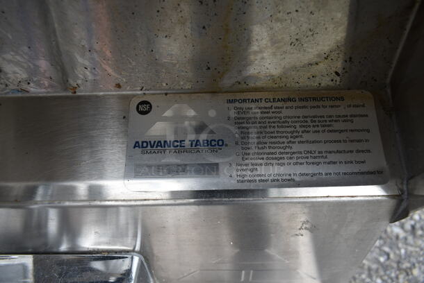 Stainless Steel Commercial Single Bay Wall Mount Sink w/ Faucet, Handles and Cabinet. - Image 6 of 8