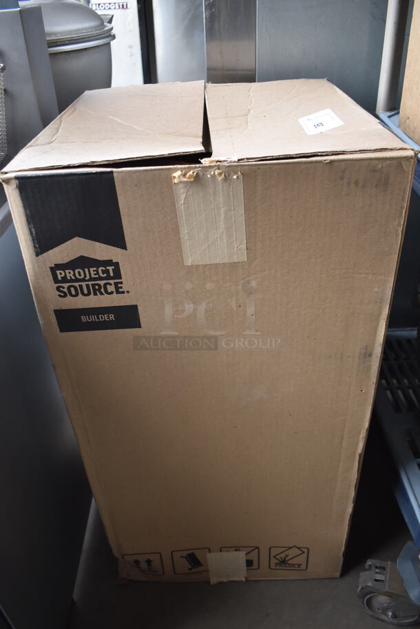 BRAND NEW SCRATCH AND DENT! Wood Pattern Cabinet and Sink. 18x16x33 - Image 5 of 5