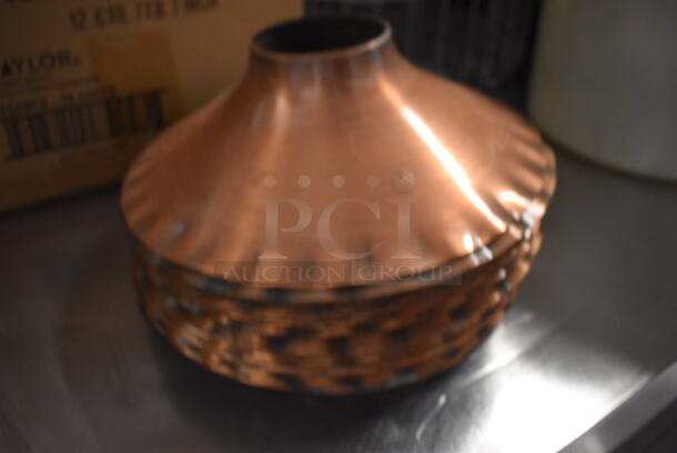 ALL ONE MONEY! Lot of Various Items Including Metal Basket, Metal Cream Pitchers and Thermometers - Image 4 of 5