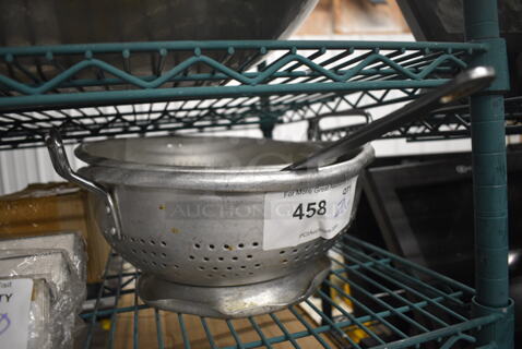 2 Metal Colanders. 18x11x5, 13x13x7. 2 Times Your Bid!