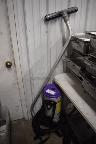 ProTeam SCM-1282 Commercial Backpack Vacuum Machine. 120 Volts, 1 Phase. 10x25x55. Tested and Working!