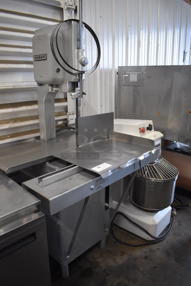 Hobart 5212 Stainless Steel Commercial Floor Style Meat Saw. 115 Volts, 1 Phase. 37x31x68. Tested and Working! - Image 3 of 8