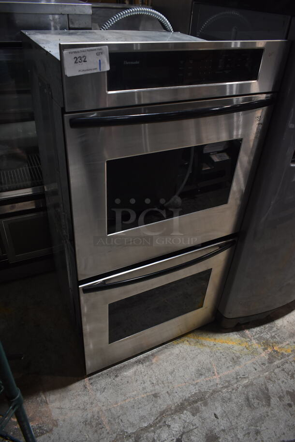 Thermador Stainless Steel Electric Powered Double Stack Wall Oven; One Convection Oven. 208 Volts, 1 Phase.