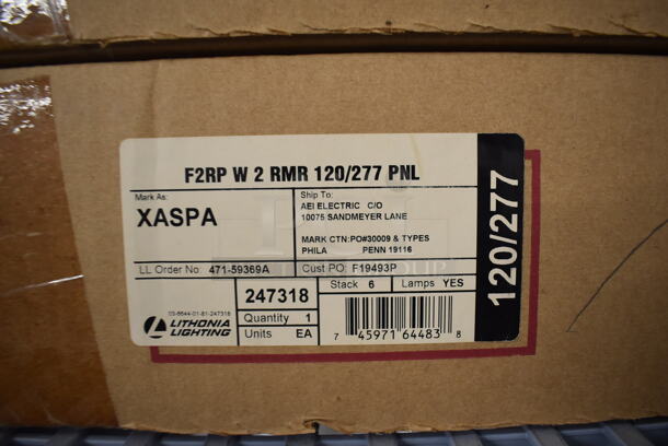 3 Various IN ORIGINAL BOX! Exit Signs; Two F2RP W 2 RMR 120/277 PNL and LRP 1 RW 120/277 PNL. 3 Times Your Bid! - Image 5 of 6