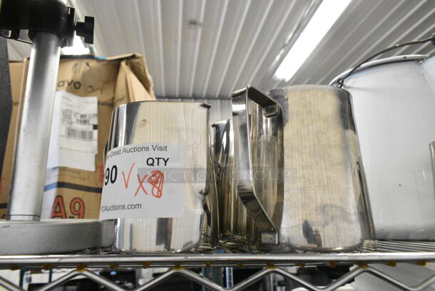8 Various Metal Pitchers. Includes 6x3x5. 8 Times Your Bid!  - Image 1 of 3