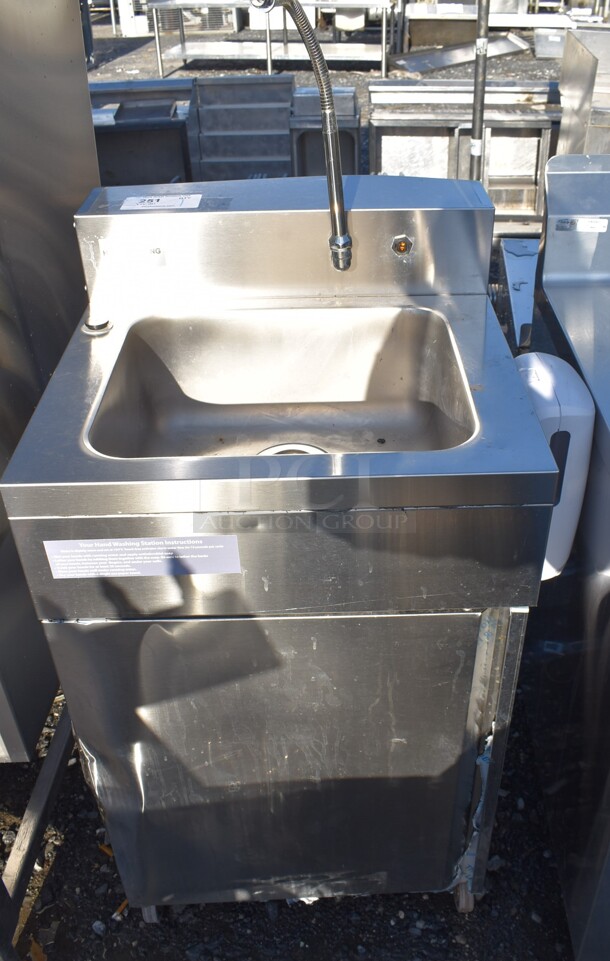 Stainless Steel Single Bay Sink. 21.5x21.5x40 - Image 1 of 5