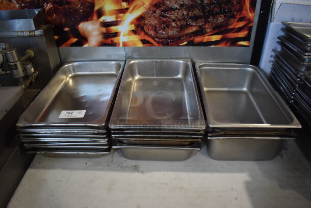 ALL ONE MONEY! Lot of 18 Various Stainless Steel Full Size Drop In Bins. 1/1x2.5, 1/1x4, 1/1x6 - Image 2 of 8