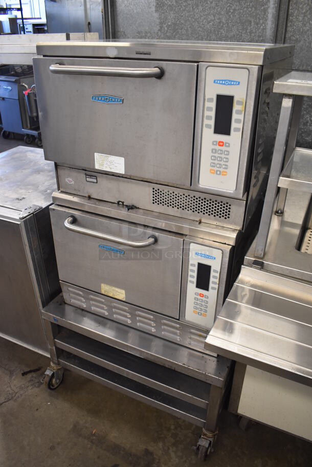 2 Turbochef NGC Stainless Steel Commercial Electric Powered Rapid Cook Oven on Stainless Steel Equipment Stand w/ Commercial Casters. 208/240 Volts, 1 Phase. 30x30x55. 2 Times Your Bid! - Image 2 of 10