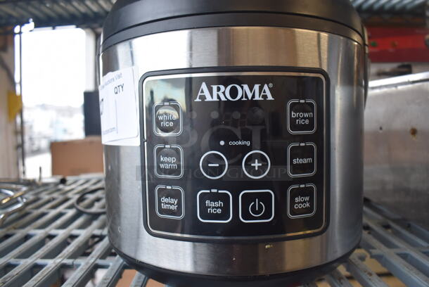 Aroma ARC-150SB Metal Countertop Rice Cooker. 120 Volts, 1 Phase. 12x12x12 - Image 3 of 5