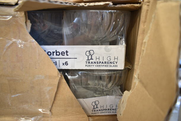 3 BRAND NEW SCRATCH AND DENT! Items Including GET P-500-BK Nara 6" Black Matte Square Melamine Plate, 55243121 Arcoroc 43121 Swirl Optic 12 oz. Dessert Dish by Arc Cardinal - 24/Case, 5511009 Libbey 1009 16.75 oz. Customizable Stackable Craft Beer Glass - 12/Case. 3 Times Your Bid!  - Image 6 of 10