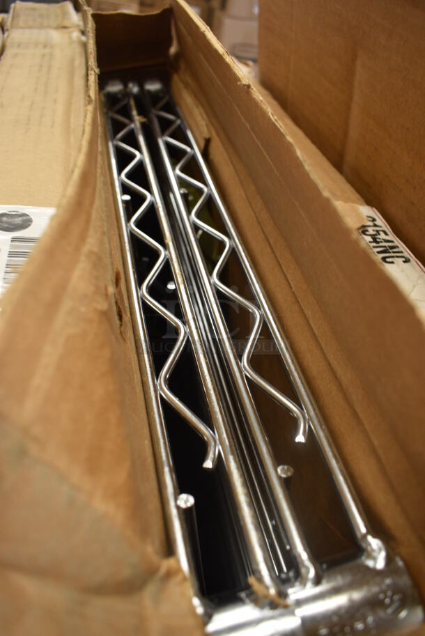 ALL ONE MONEY! Lot of 4 BRAND NEW IN BOX! Metro Chrome Finish Wire Shelves. 54x21x1.5 - Image 2 of 3