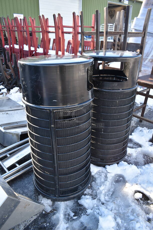 2 Black Trash Can Shells. 2 Times Your Bid! - Image 2 of 5