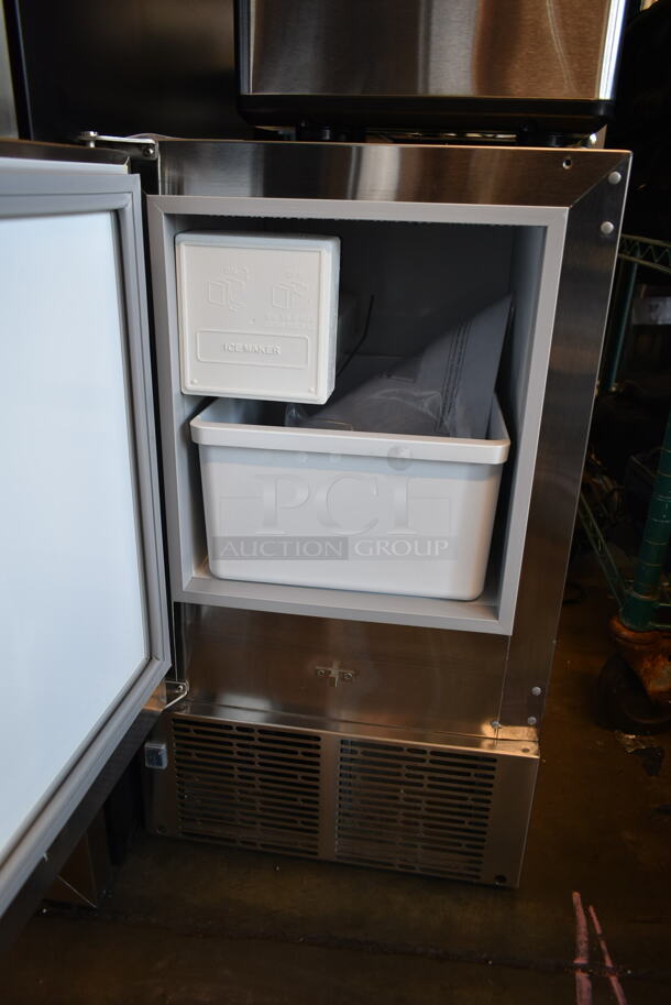 BRAND NEW SCRATCH AND DENT! Whynter MIM-14231SS 14'' Undercounter Automatic Marine Ice Maker 23lb. 115 Volts, 1 Phase. Tested and Working! - Image 3 of 6