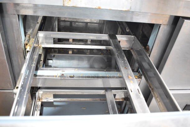 Delfield D4472N-30M Stainless Steel Commercial Sandwich Salad Prep Table Bain Marie Mega Top w/ 6 Drawers. Missing Lid. 115 Volts, 1 Phase. Tested and Does Not Power On - Image 9 of 12