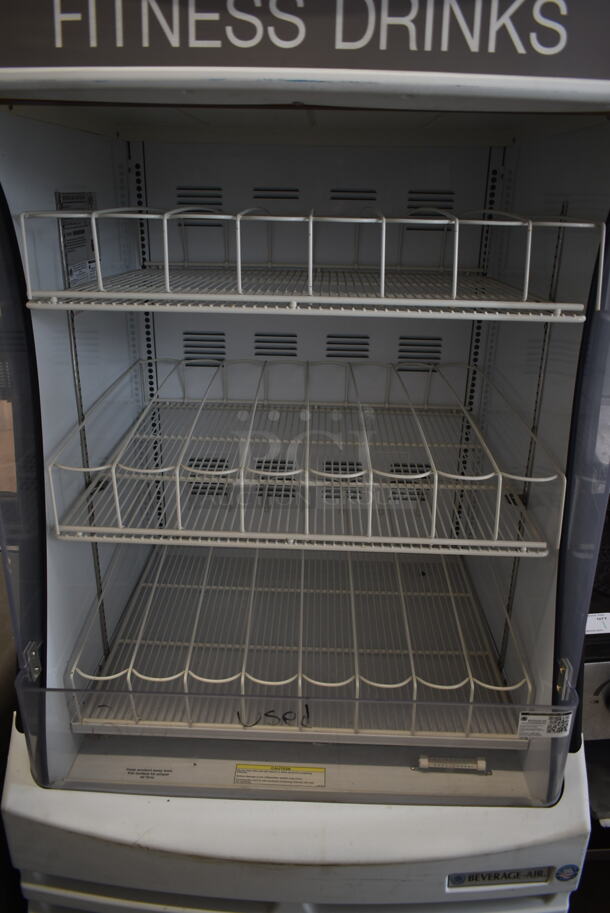 Beverage Air BZ13-1-W Metal Commercial Grab N Go Merchandiser w/ Poly Coated Racks. 115 Volts, 1 Phase. Tested and Working! - Image 4 of 6