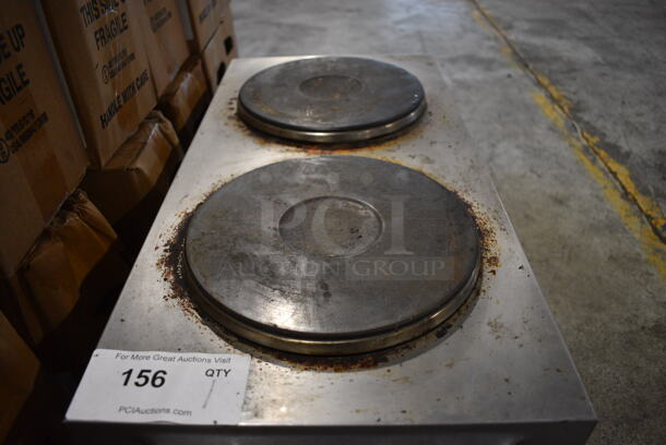 Star Model 502F Stainless Steel Commercial Countertop Electric Powered 2 Burner Hot Plate Range. 208/240 Volts, 1 Phase. 12x24x13 - Image 4 of 6