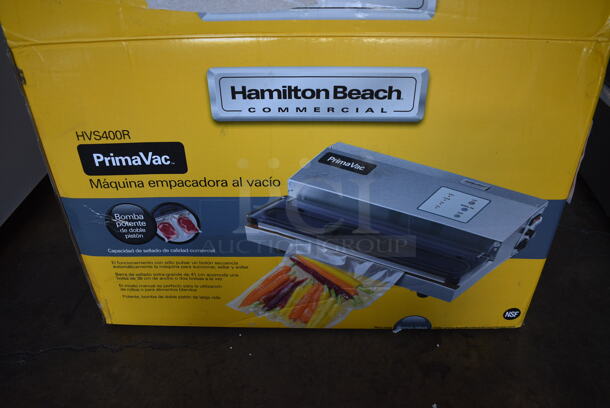 BRAND NEW IN BOX! Hamilton Beach Model XV01 Stainless Steel Commercial Countertop Food Vacuum Sealer. 120 Volts, 1 Phase. 19x14x6 - Image 6 of 7