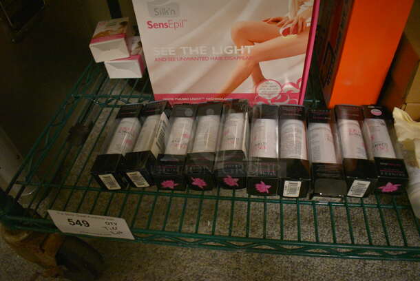 ALL ONE MONEY! Tier Lot of Various Items Including SensEpil Hair Removal, Skineez Slimming Spray, Wall Mount Clocks, and Heat and Air Deflector - Image 2 of 6