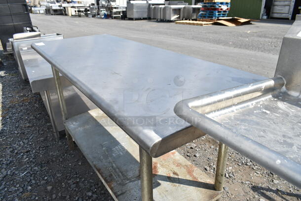 Stainless Steel Table w/ Metal Under Shelf.  - Image 4 of 4