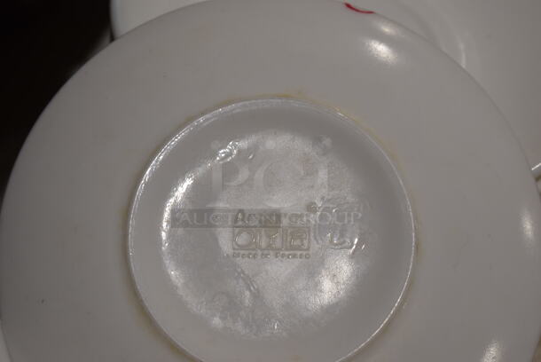 30 White Ceramic Saucers. 6x6x1. 30 Times Your Bid! - Image 3 of 3