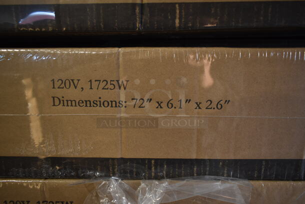 PALLET LOT of 47 BRAND NEW SCRATCH AND DENT! ServIt 423SW72TCP Stainless Steel Commercial 72" High Wattage Strip Warmer with On/Off Toggle Controls and Cord. Stock Picture Used as Gallery. 47 Times Your Bid! - Image 4 of 6