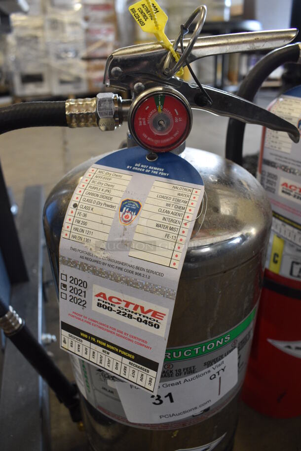 Amerex Wet Chemical Fire Extinguisher. 9x8x18 - Image 3 of 3