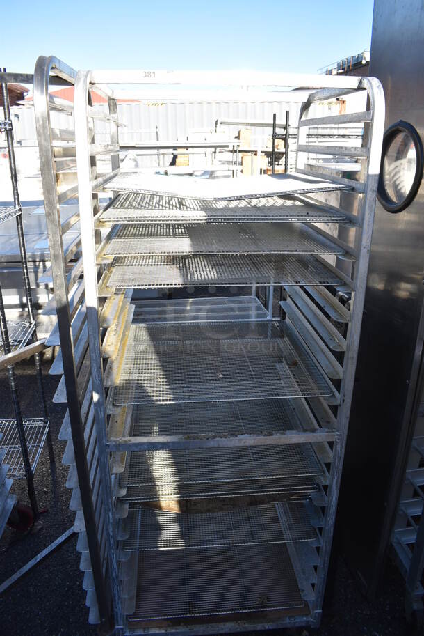 Metal Commercial Pan Transport Rack on Commercial Casters. 25x26x68 - Image 2 of 4