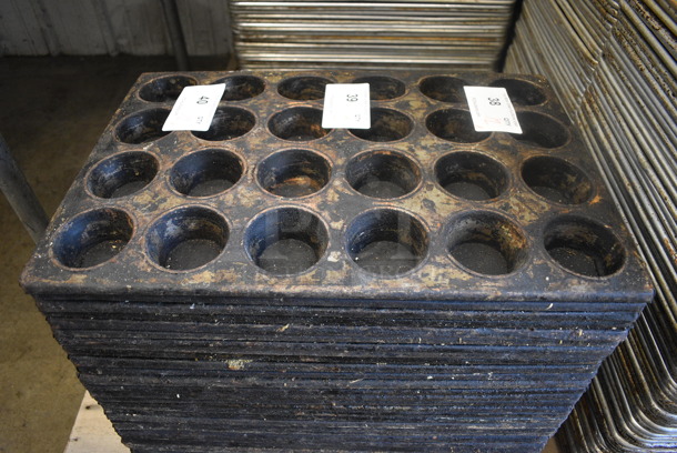 12 Metal 24 Cup Muffin Baking Pans. 14x20.5x2. 12 Times Your Bid!