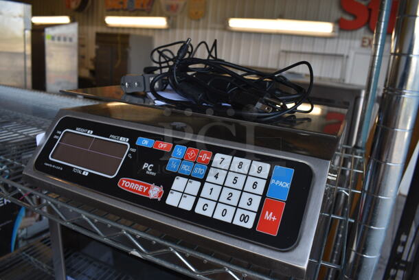 BRAND NEW! Torrey PC Series Stainless Steel Commercial Countertop Food Portioning Scale. 14x14x5  - Image 3 of 6