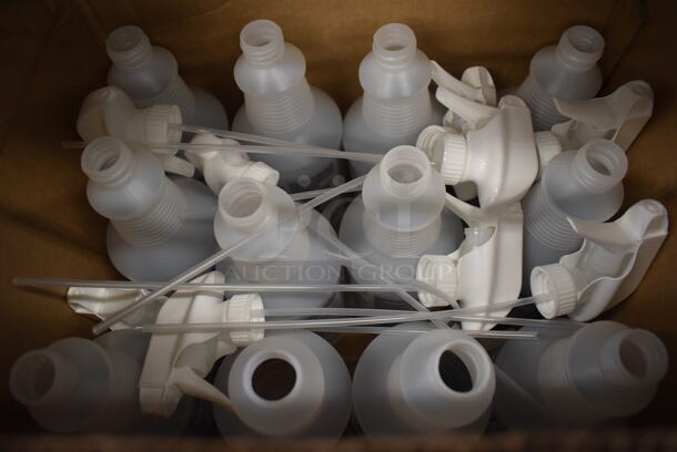 2 Boxes of 12 BRAND NEW Glance Clear Poly Spray Bottles. 2 Times Your Bid! - Image 7 of 7