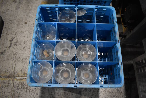 ALL ONE MONEY! Lot of 9 Dish Caddies on Dish Caddy Dolly w/ Various Glasses Including Ceramic Mugs, Beverage Glasses - Image 6 of 12