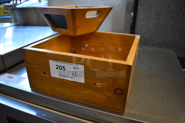 ALL ONE MONEY! Lot of 2 Wooden Boxes. Includes 12x12x6.  - Image 3 of 5