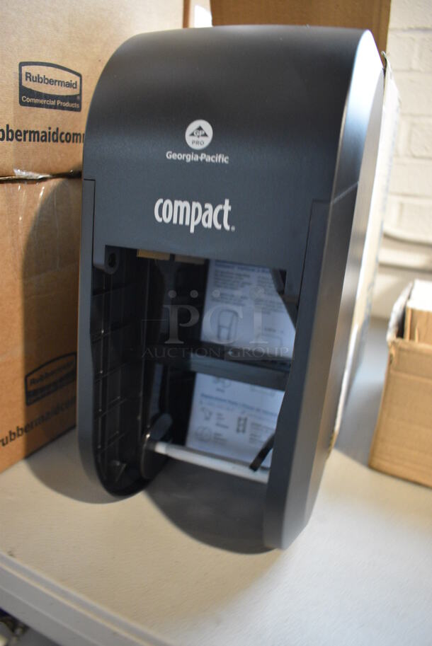 BRAND NEW IN BOX! Georgia Pacific Compact Poly Wall Mount Toilet Paper Dispenser. 6.5x7x14 - Image 4 of 5