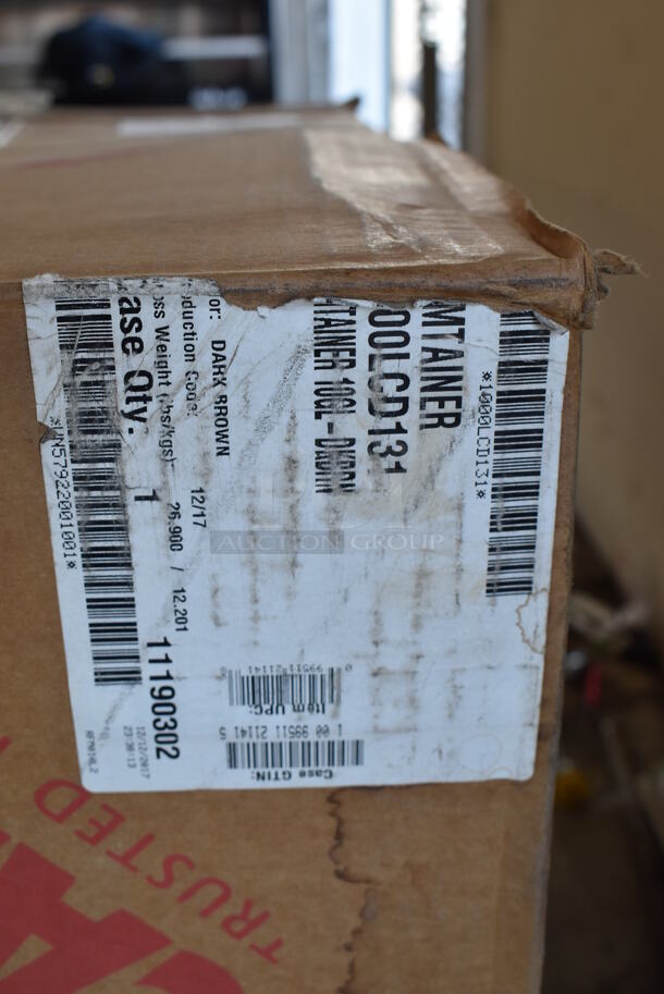BRAND NEW IN BOX! Cambro 1000LCD Brown Poly Insulated Drink Holder Dispenser. 26x26x24 - Image 3 of 10