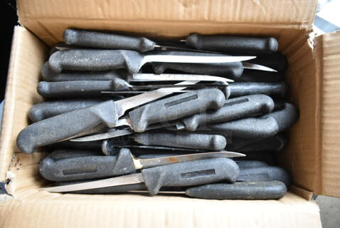 60 SHARPENED Stainless Steel Knives Including Fillet Knives. 60 Times Your Bid! 